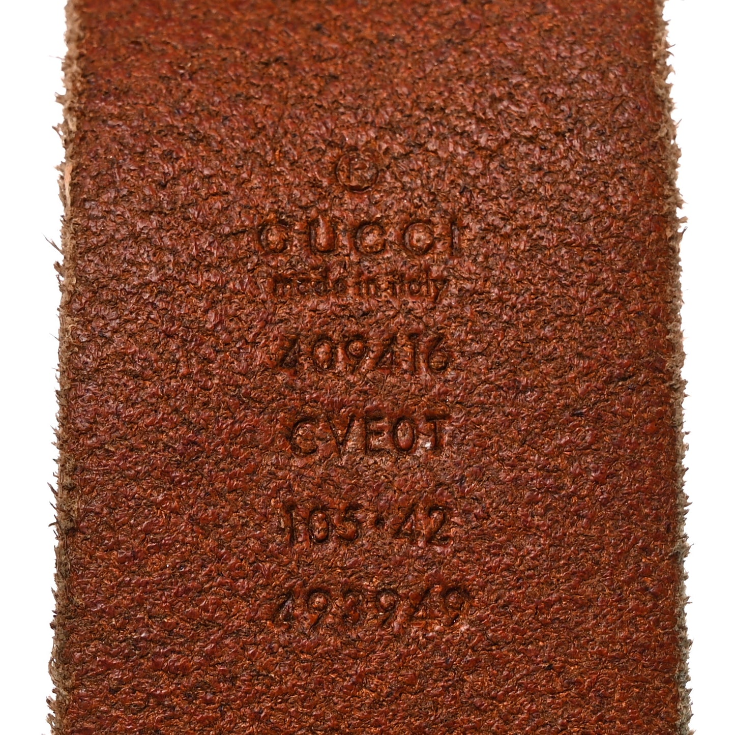 Faded Calfskin Double G 40mm Belt 105 42 Cuir