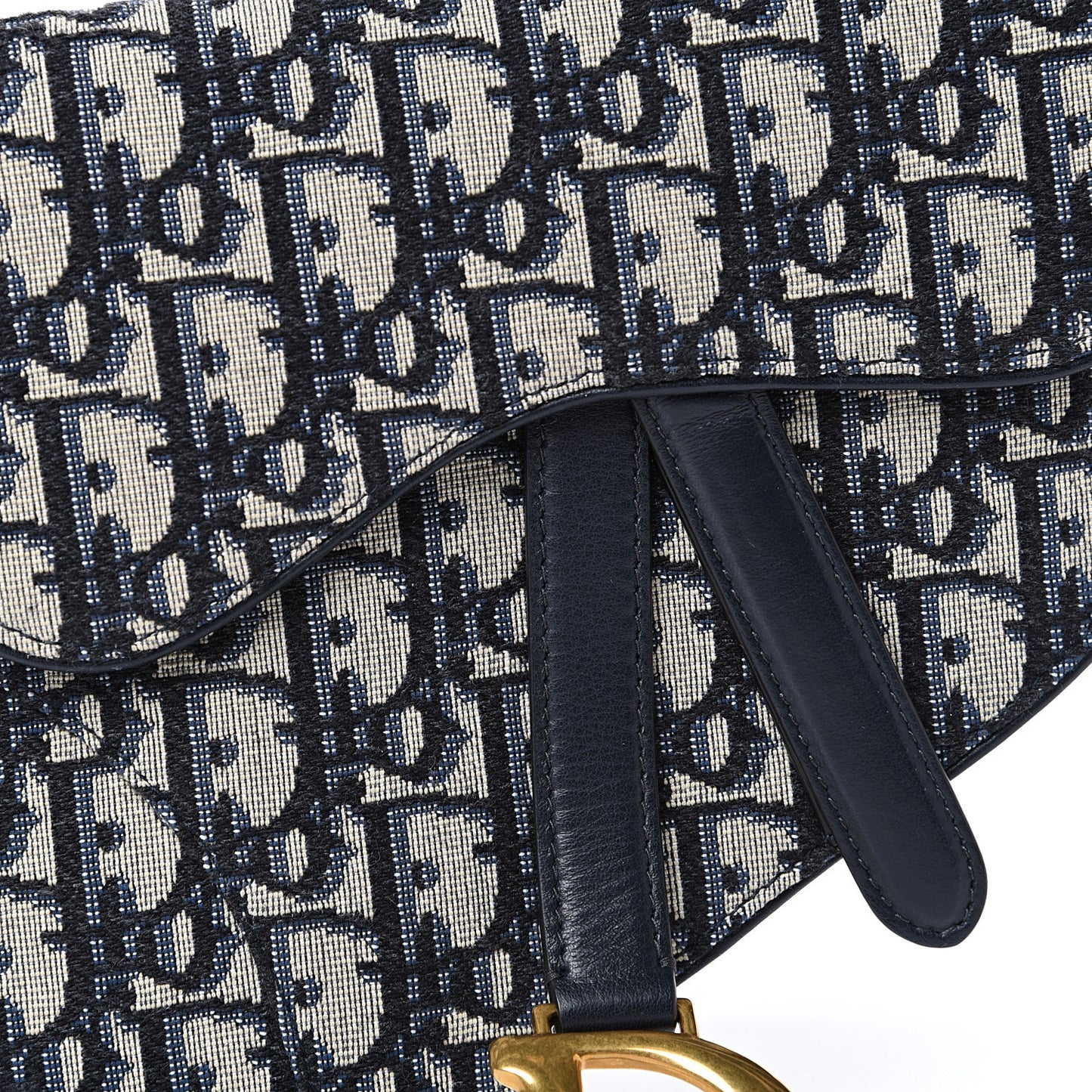 Oblique Saddle Belt Bag Blue
