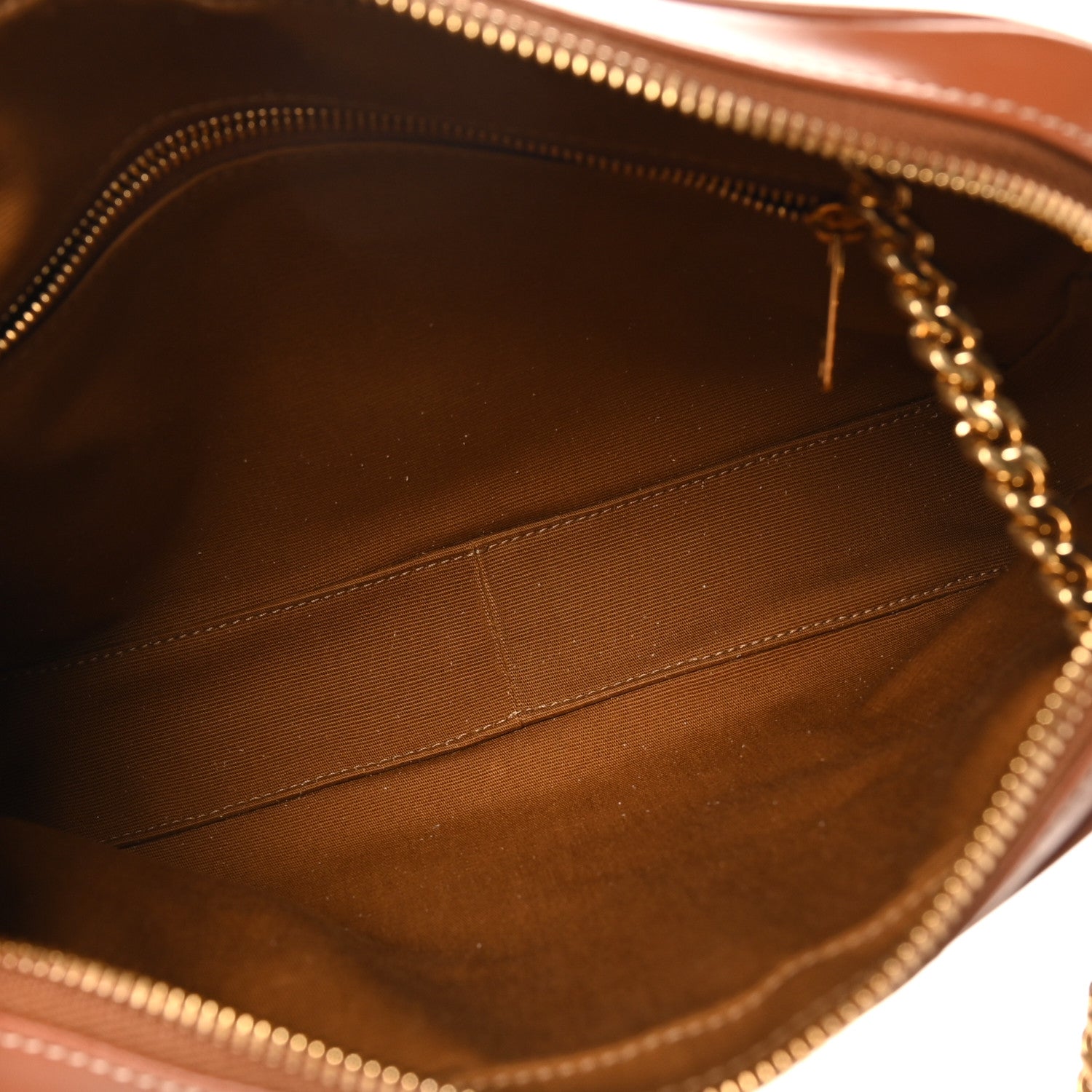 Celine Triomphe Canvas Calfskin Medium Patapans Tan 4 of 8