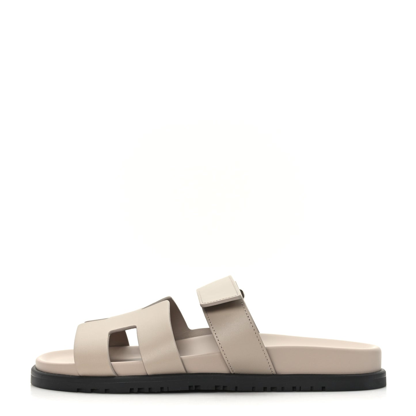 Calfskin Womens Chypre Sandals 40 Beige Mastic