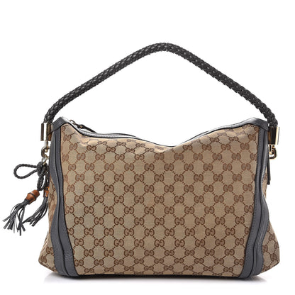 Gucci Monogram Medium Bella Hobo Grey 1 of 12