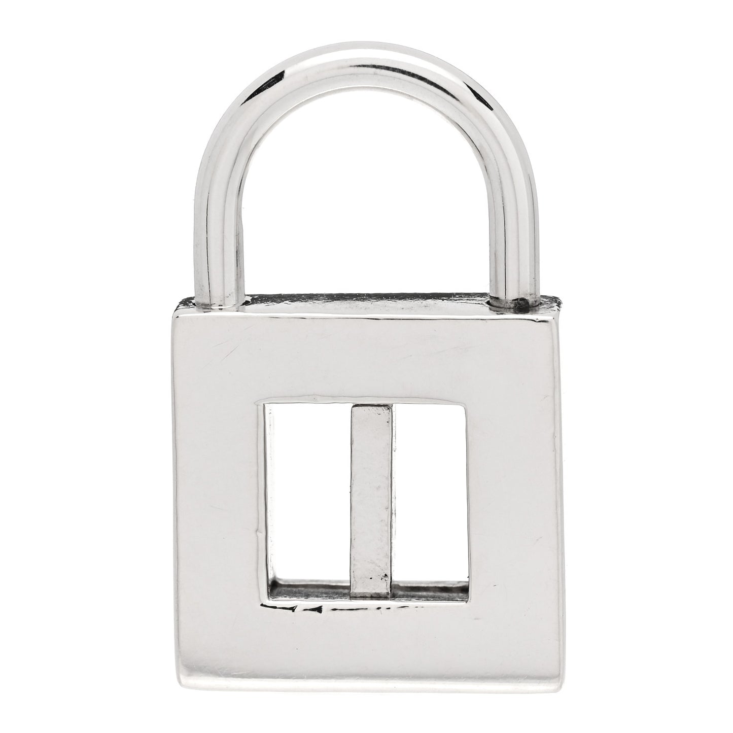 Sterling Silver Letter I Lock Charm Pendant
