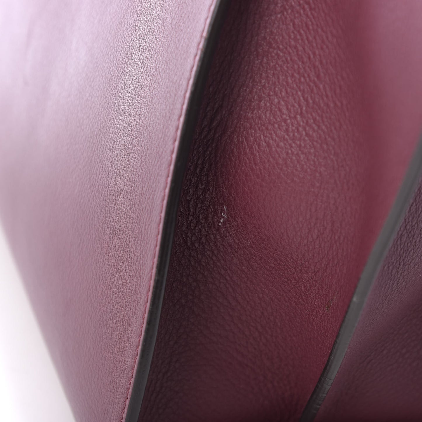 Vitello Dolce Marmol Shiny Nappa Petite 3Jours Tote Bordeaux