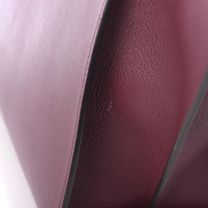 Fendi Vitello Dolce Marmol Shiny Nappa Petite 3Jours Tote Bordeaux 8 of 17
