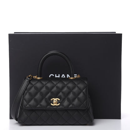 Chanel Caviar Quilted Mini Coco Handle Flap Black 9 of 9
