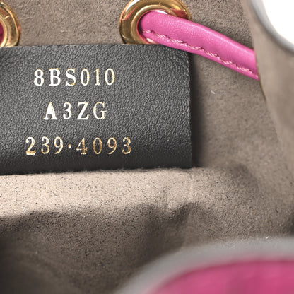 Fendi Vitello Liberty F is Fendi FF 1974 Embossed Mini Mon Tresor Bucket Bag Ciclamino Pilar 7 of 10