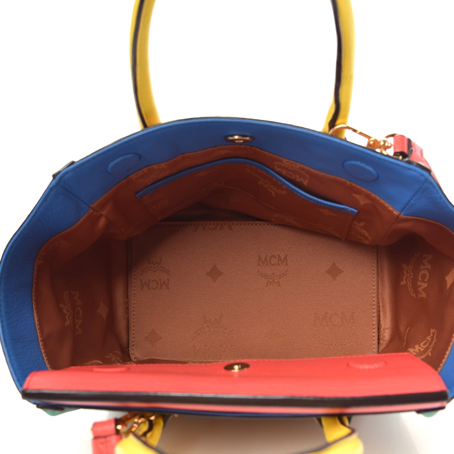 Visetos Small Kathy Tote Cognac Multicolor