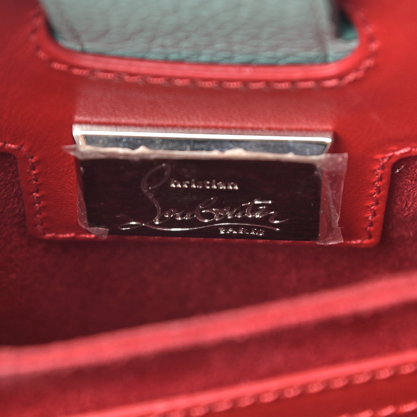 Calfskin Studded Small Paloma Turquoise