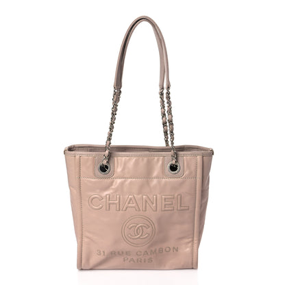 Chanel Glazed Calfskin Mini Deauville Tote Light Pink 1 of 9
