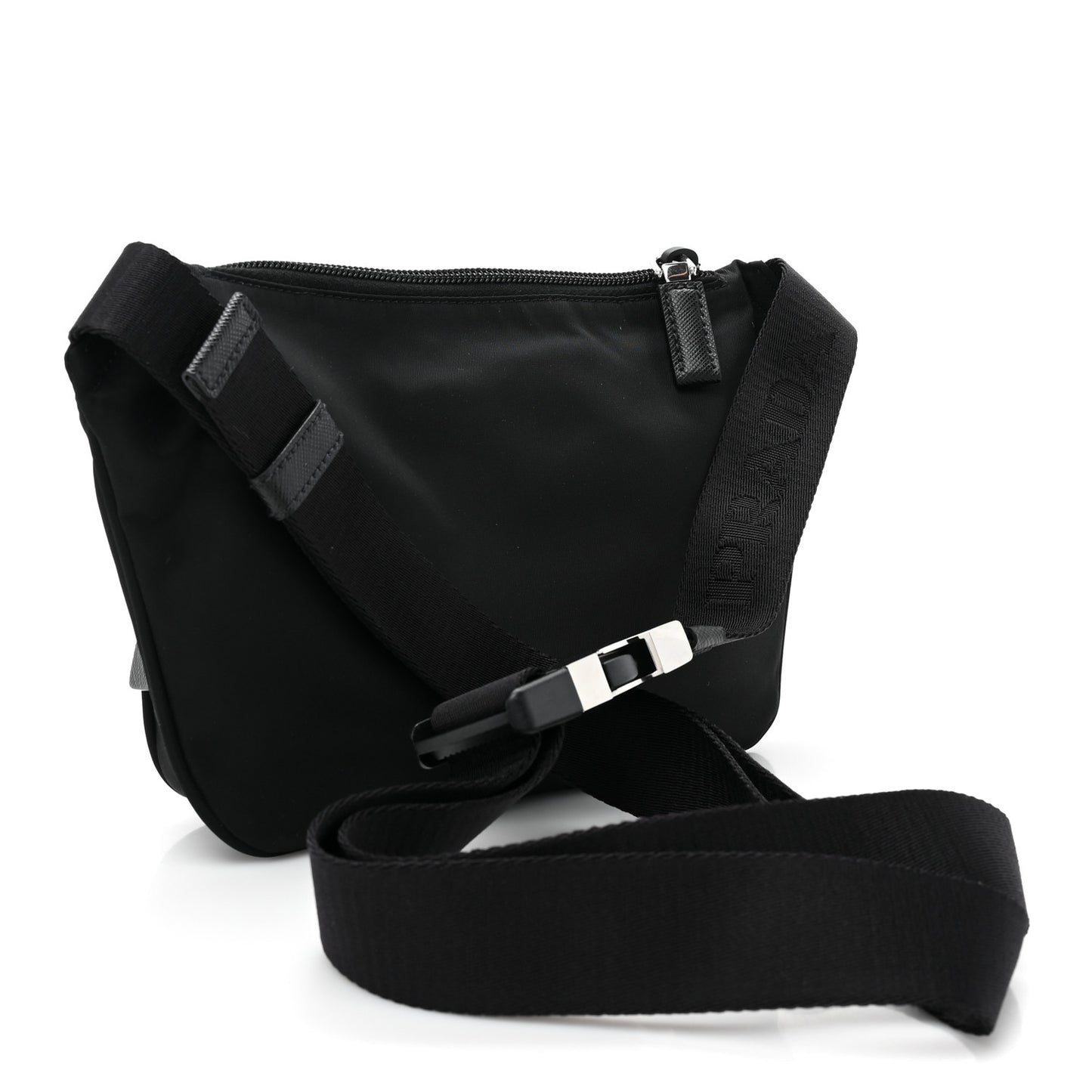 Re-Nylon Saffiano Belt Bag Black