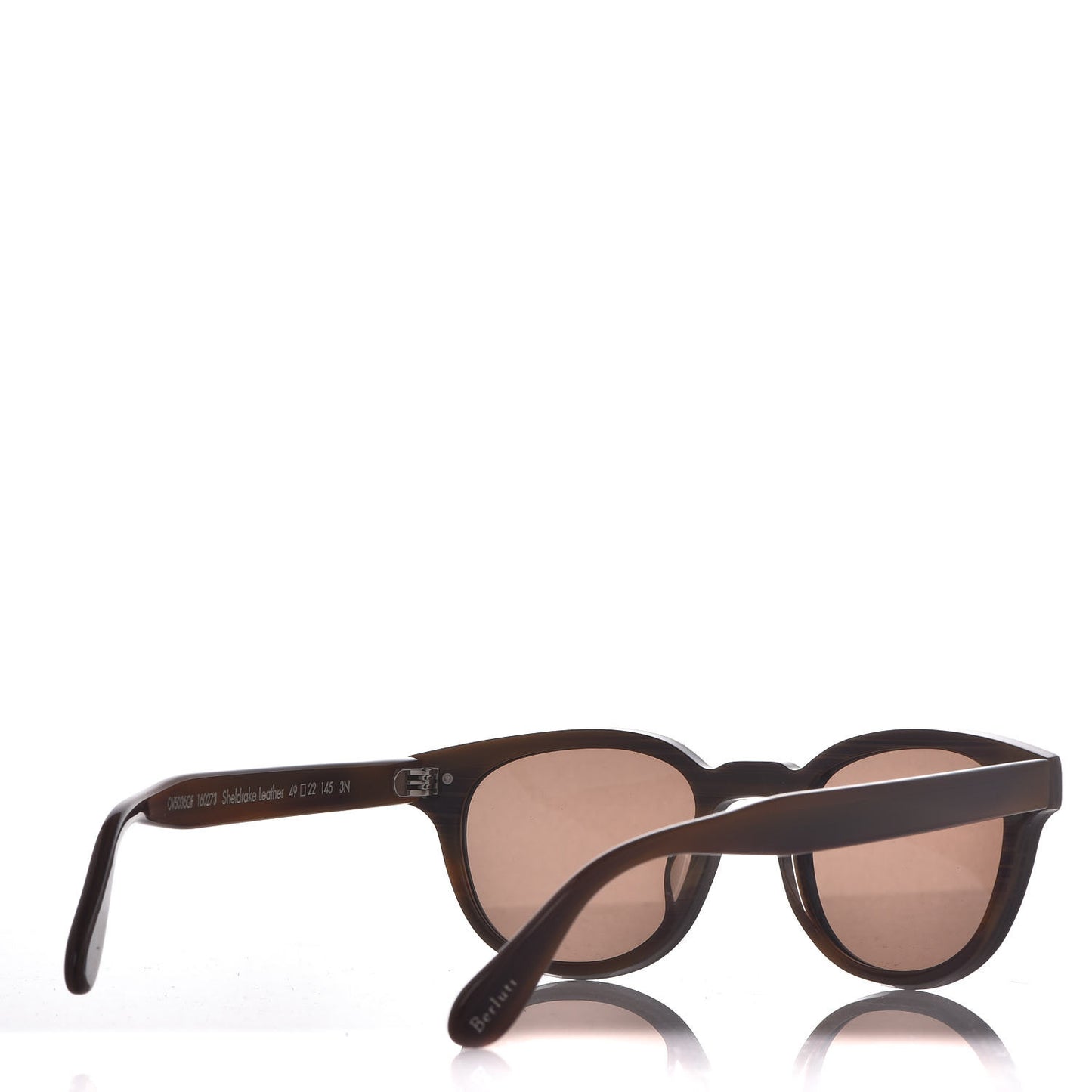 Calfskin Sheldrake Berluti Sunglasses Black Brown
