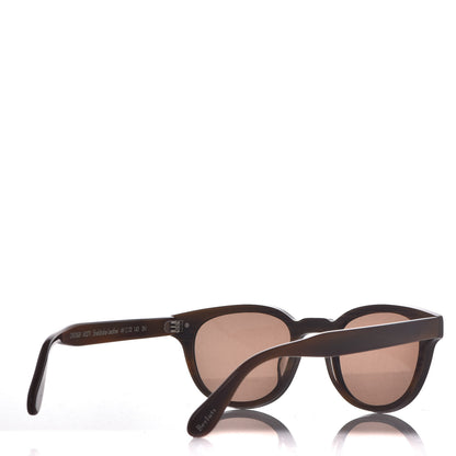 Oliver Peoples Calfskin Sheldrake Berluti Sunglasses Black Brown 4 of 8