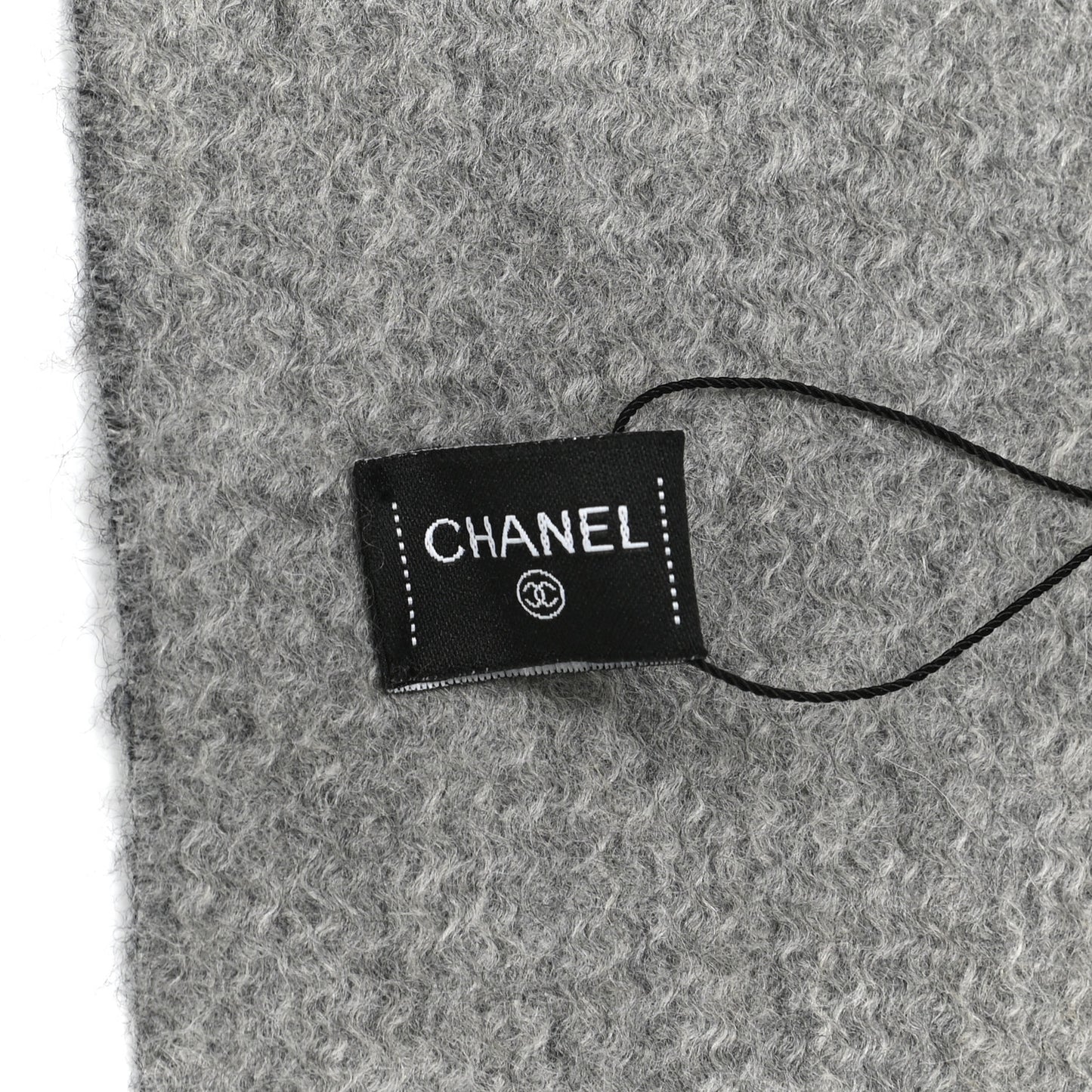 Cashmere CC Fringe Stole Grey Dark Grey