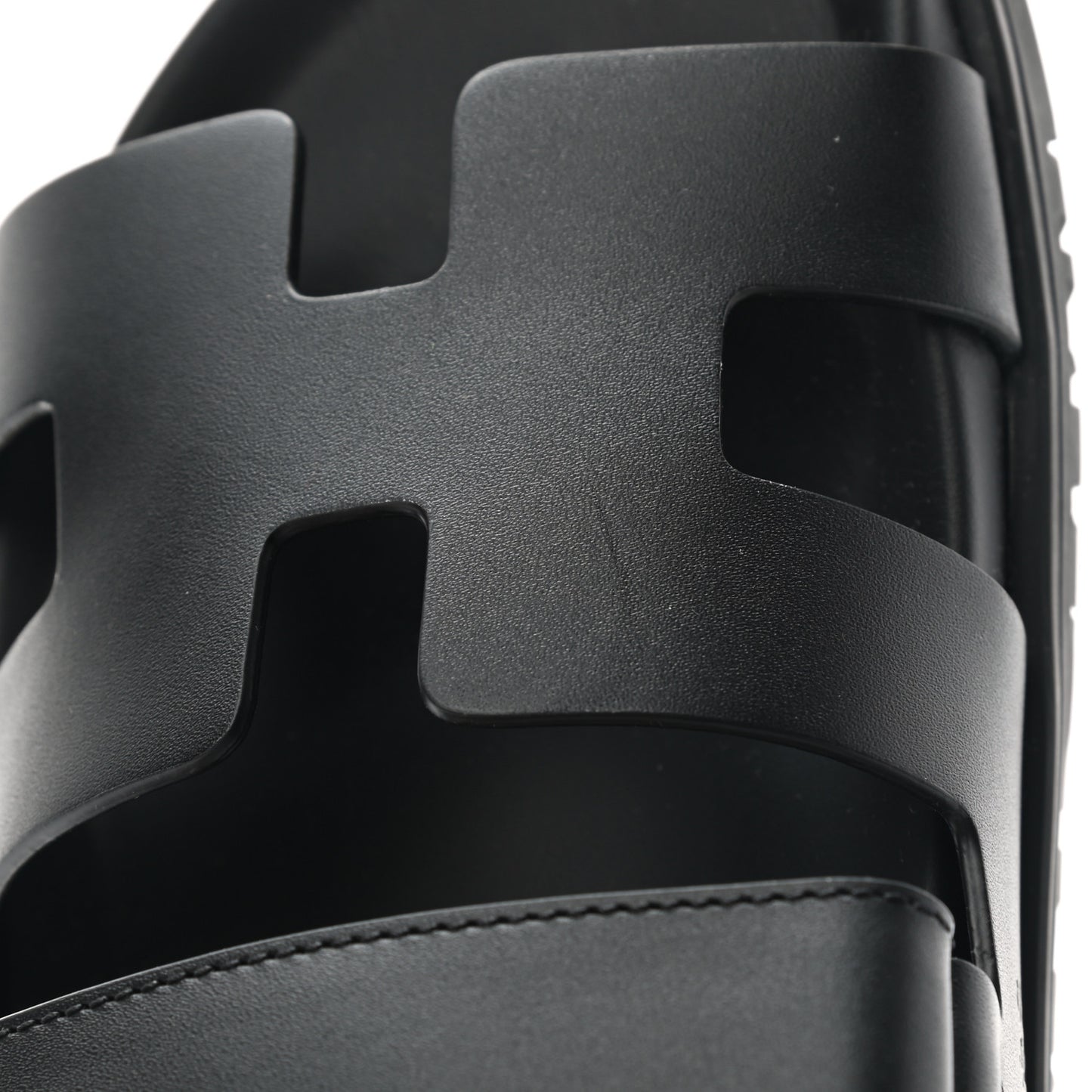 Calfskin Womens Chypre Sandals 36.5 Black