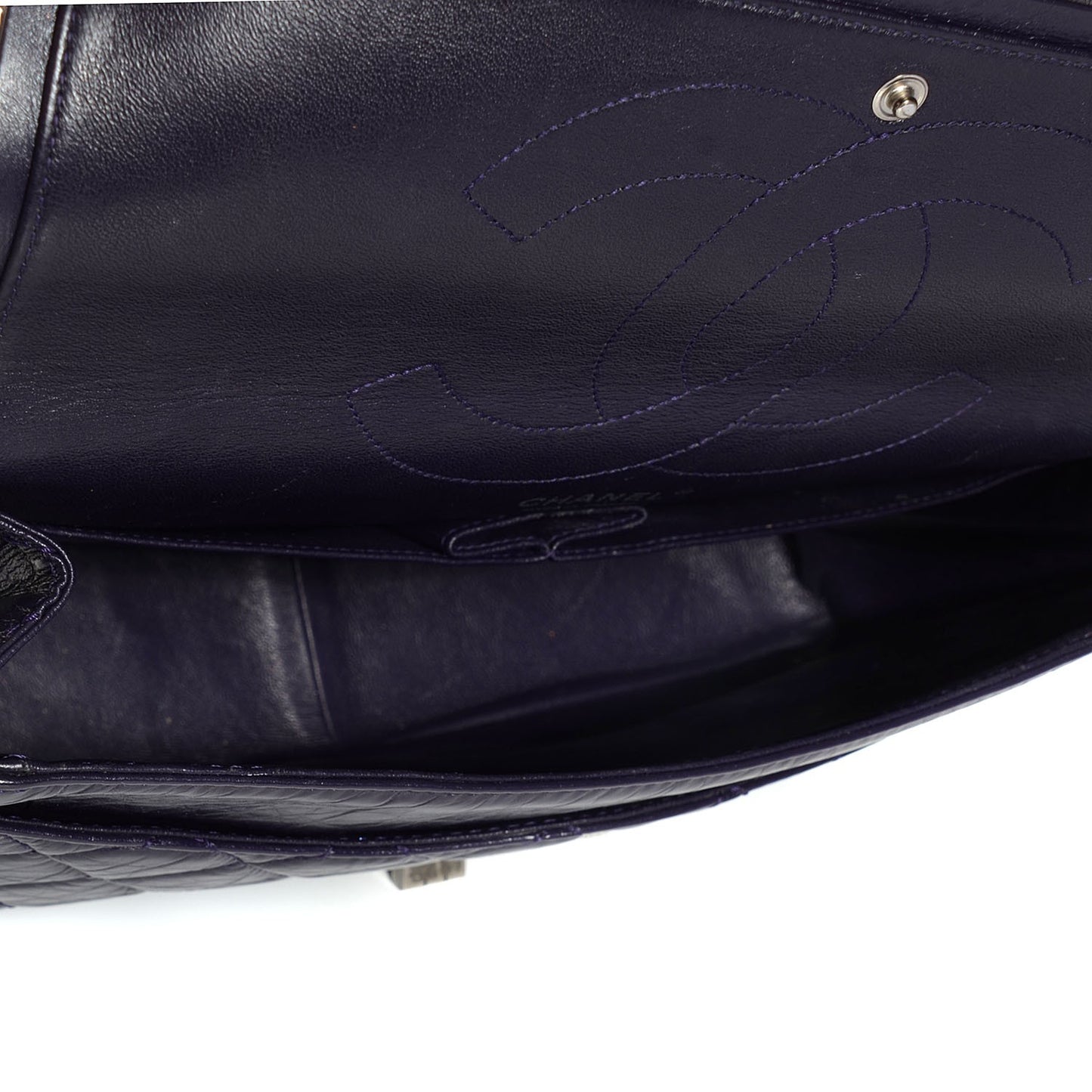 Aged Calfskin 2.55 Reissue 227 Flap Dark Purple