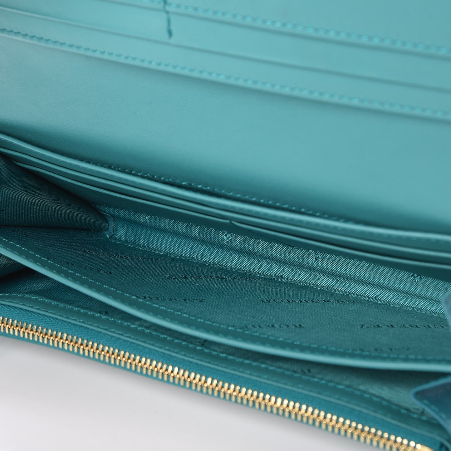 Calfskin Horseferry Check Porter Continental Wallet Aqua