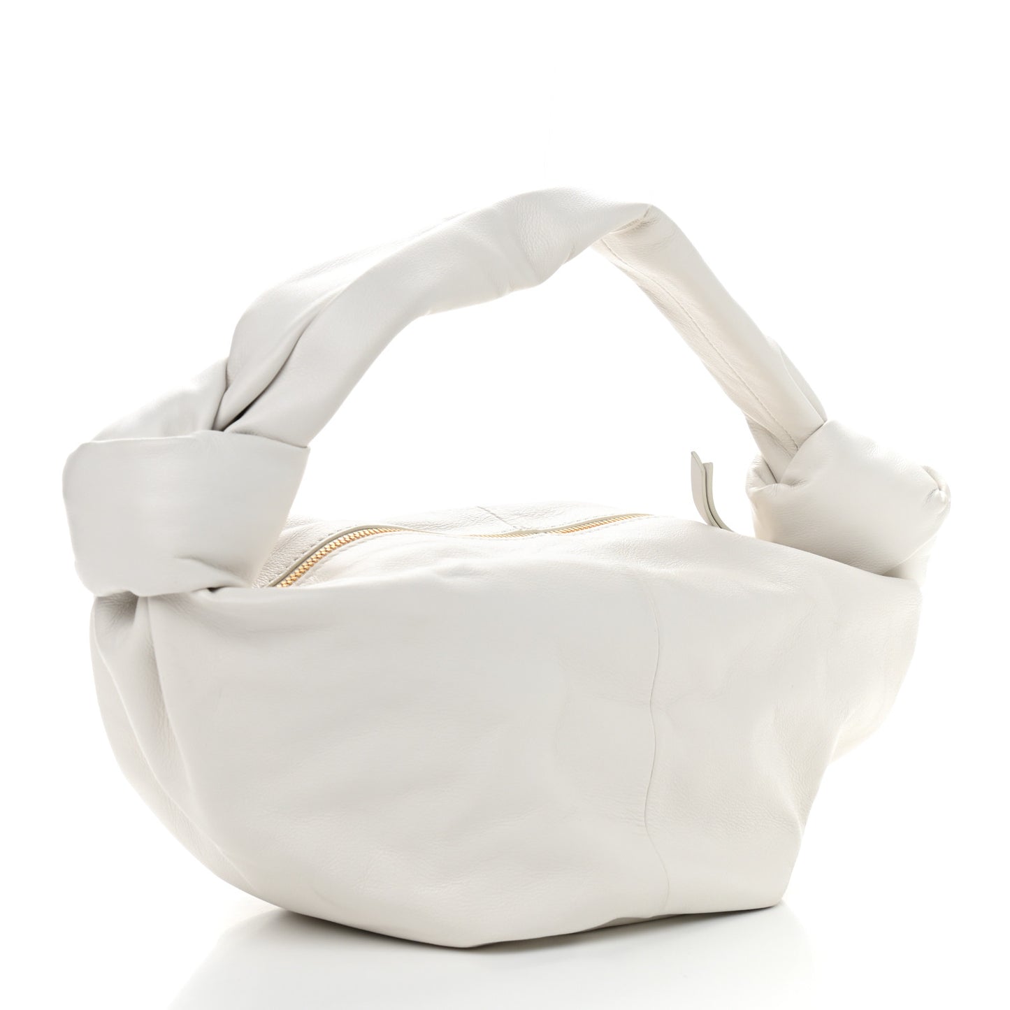 Calfskin Mini Double Knot Bag White