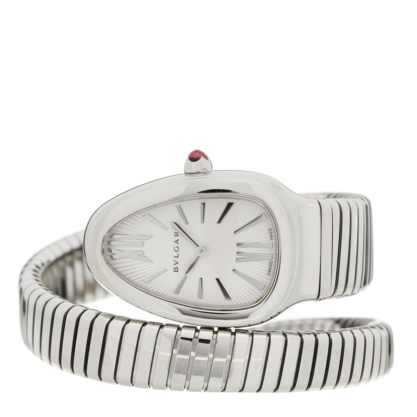 Stainless Steel 35mm Serpenti Tubogas Quartz Watch