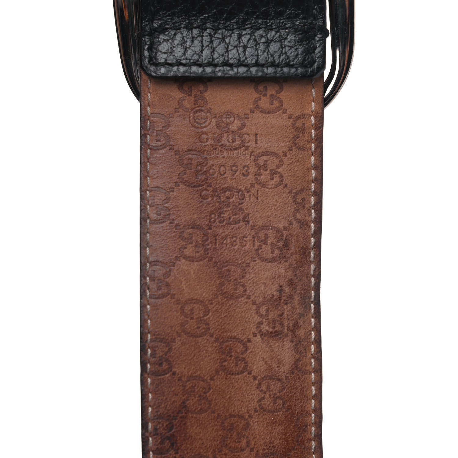 Gucci Calfskin Belt 85 34 Black 7 of 7