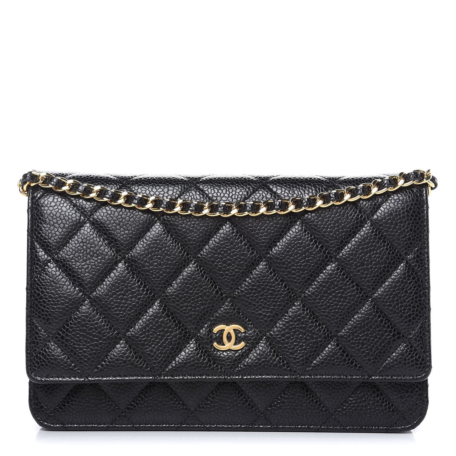 Chanel Caviar Quilted Wallet On Chain WOC Black 1 of 11