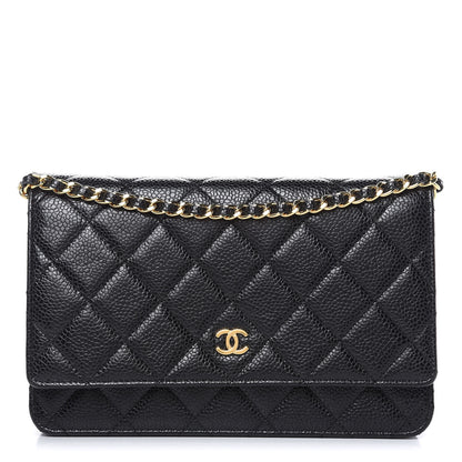 Chanel Caviar Quilted Wallet On Chain WOC Black 1 of 11
