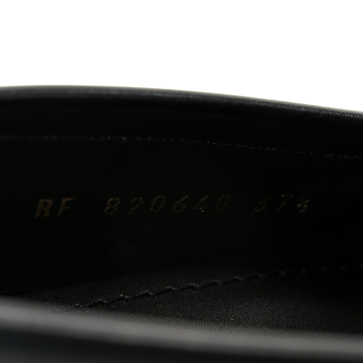 Calfskin Penny Loafers 37.5 Black