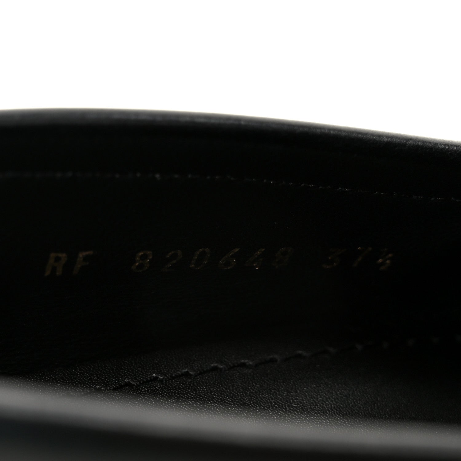 Saint Laurent Calfskin Penny Loafers 37.5 Black 9 of 10