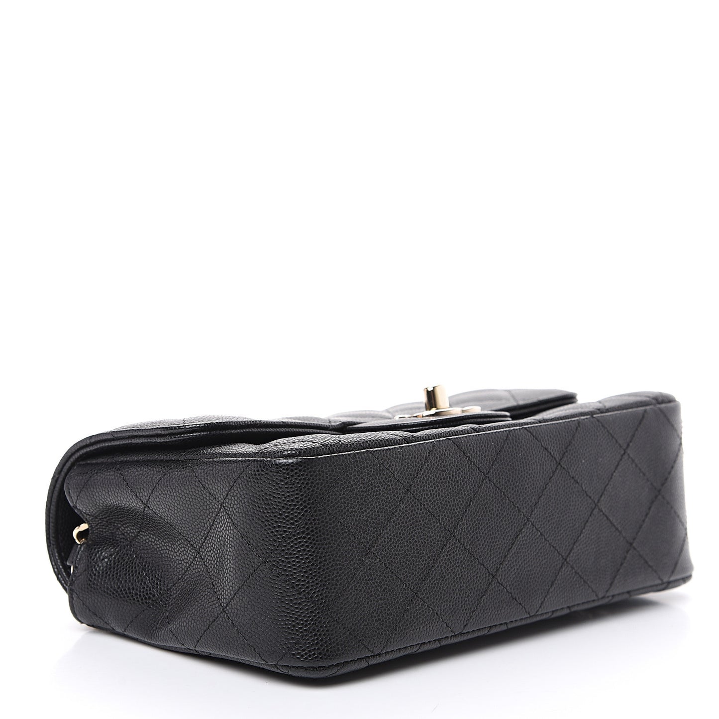 Caviar Quilted Mini Rectangular Flap Black