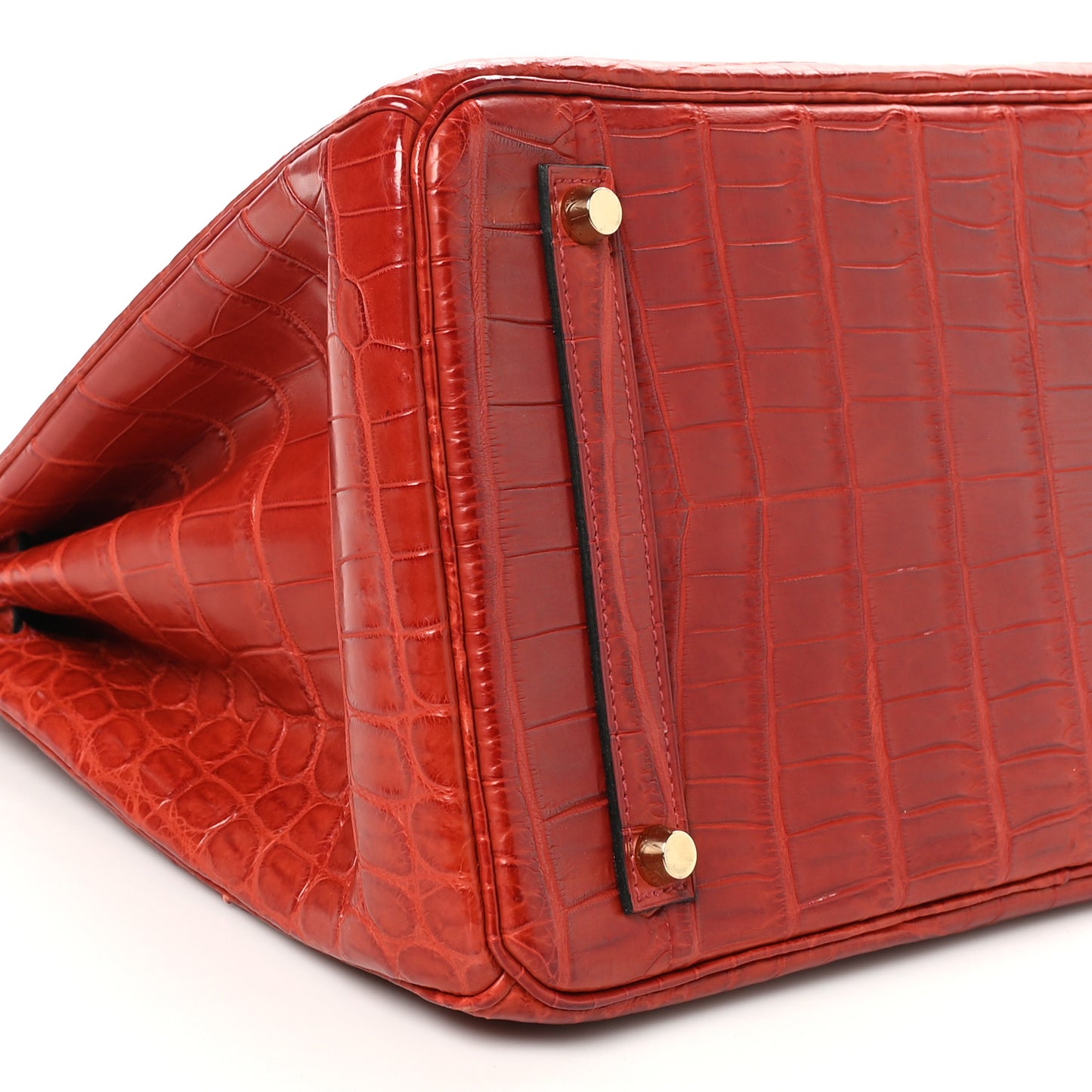 Matte Niloticus Crocodile Birkin 35 Rouge H
