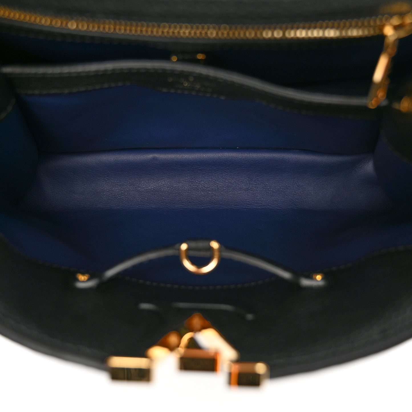 Taurillon Flower Capucines PM Black Blue