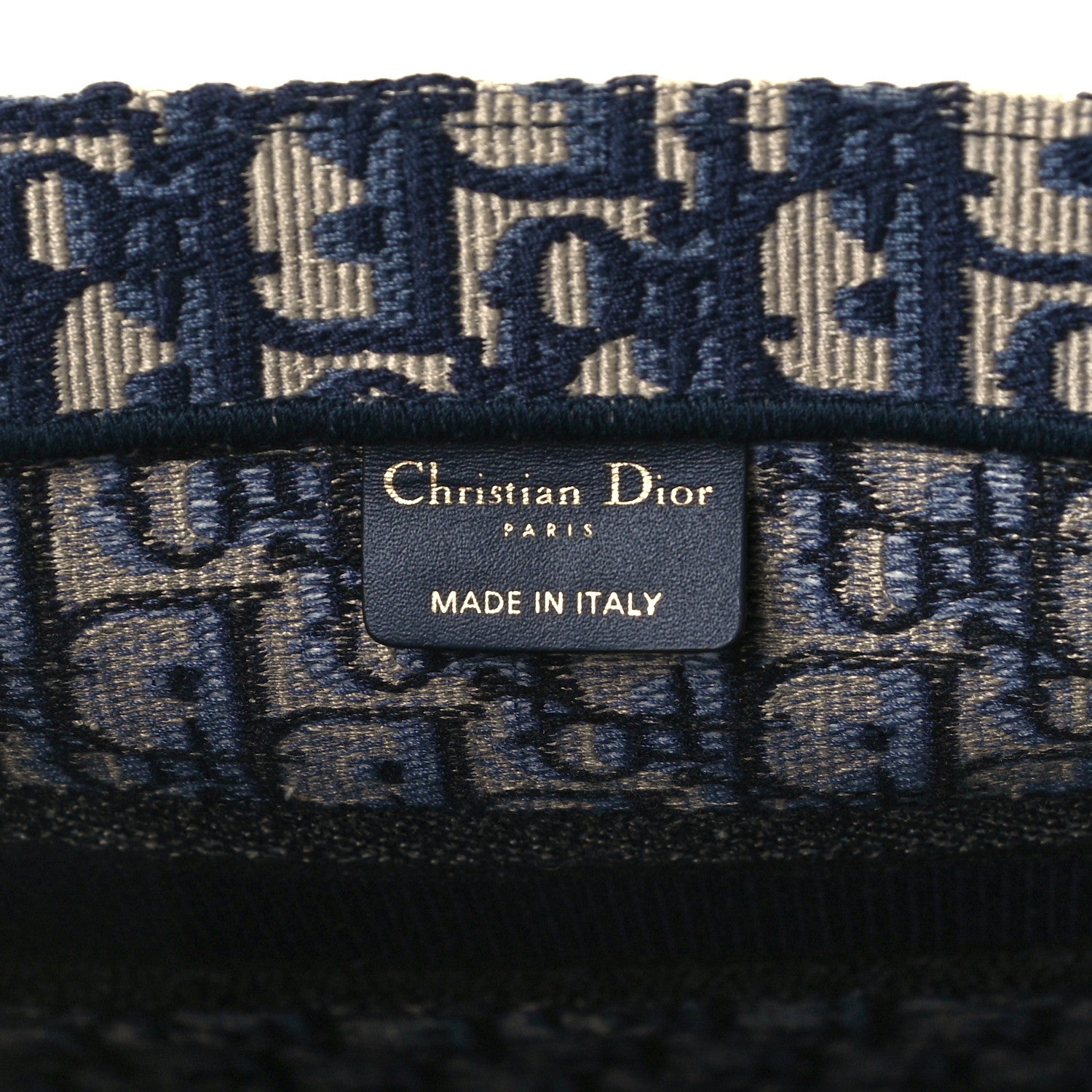Christian Dior Oblique Medium Book Tote Blue Multicolor 6 of 10