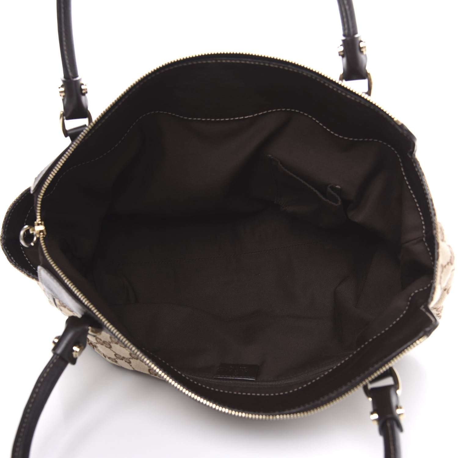Gucci Monogram D Gold Tote Dark Brown 5 of 12