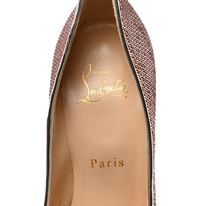Christian Louboutin Paillettes Sirene Nappa Laminated Specchio So Kate 120 Pumps 35.5 Nude 7 of 8