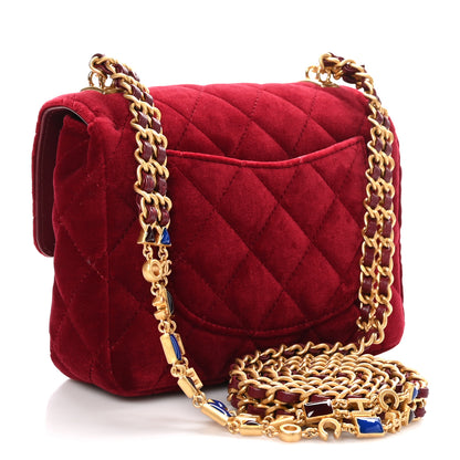 Chanel Velvet Enamel Mini Flap Red 3 of 11