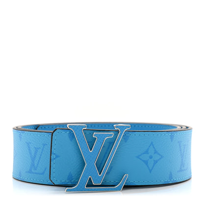 Louis Vuitton Monogram 40mm Reversible LV Initiales Belt 100 40 Lagoon Blue 1 of 5