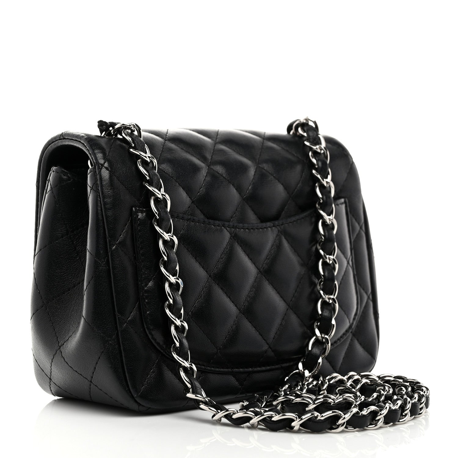 Chanel Lambskin Quilted Mini Square Flap Black 3 of 11