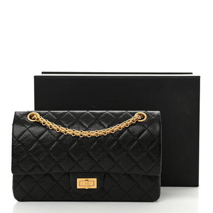 Chanel Aged Calfskin Quilted 2.55 Reissue 225 Flap Black 11 of 11