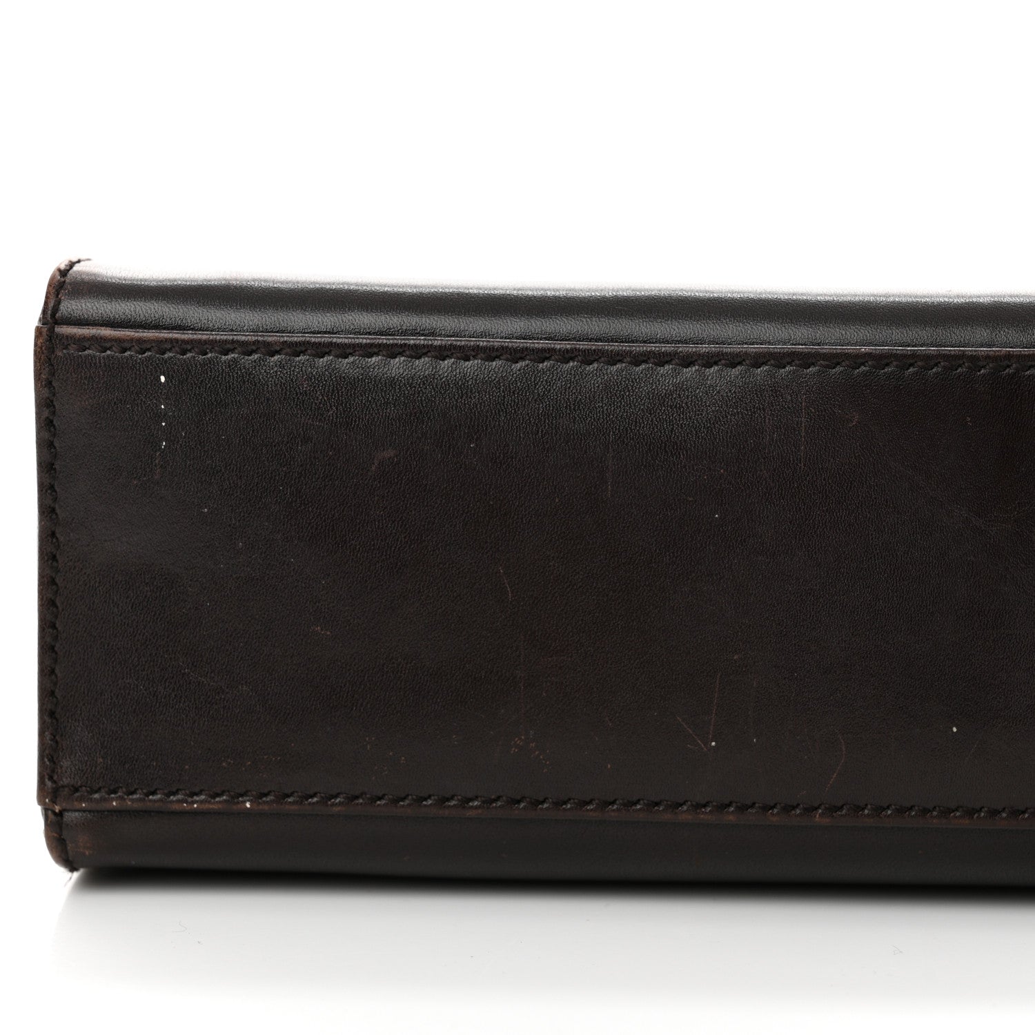 Prada Vitello Smalt Shoulder Bag Ebano 15 of 16