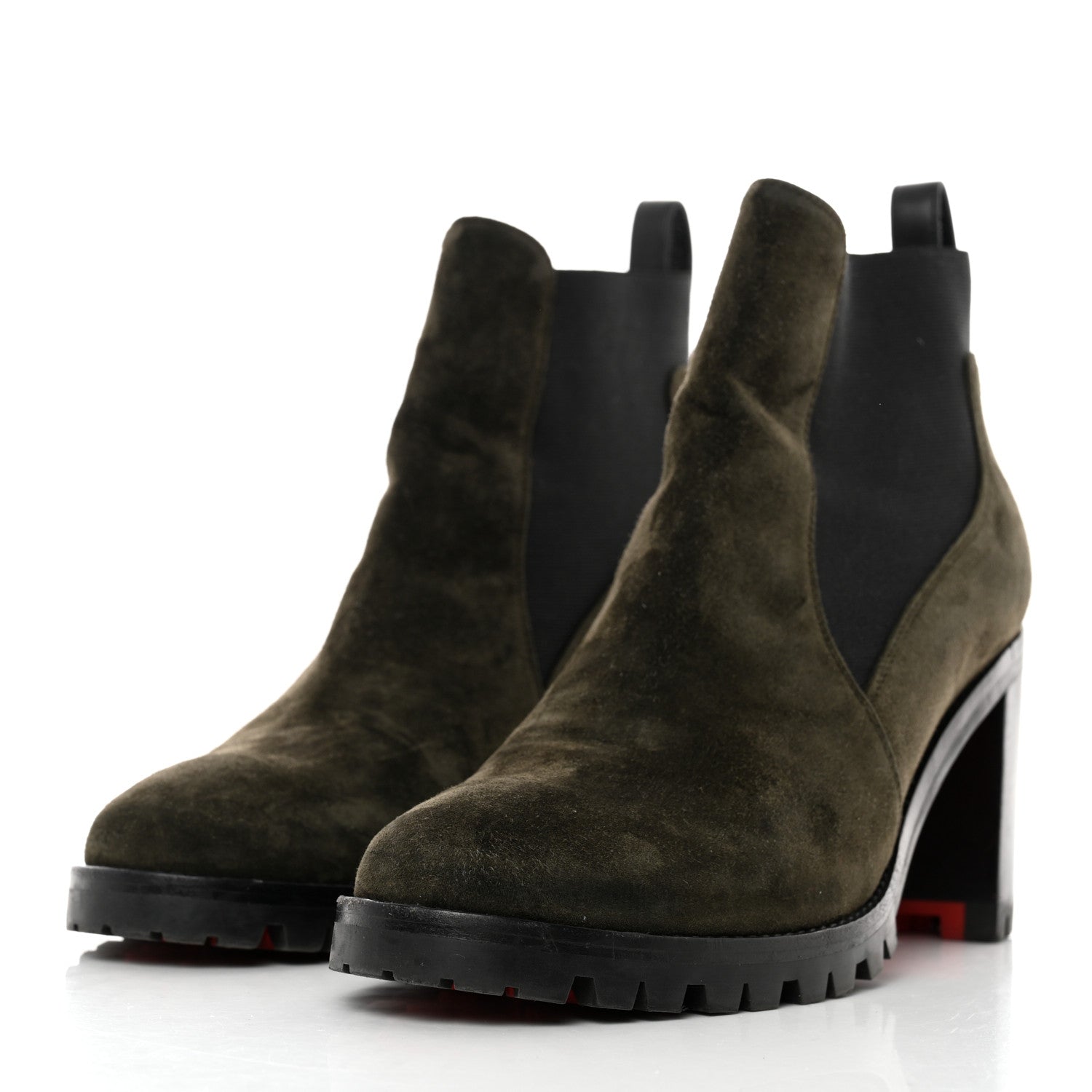 Christian Louboutin Calfskin Marchacroche 70 Chelsea Boots 38 Tyrol 3 of 8