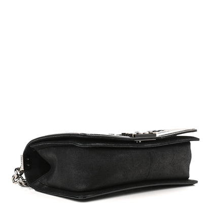 Chanel Patent Iridescent Calfskin Sequin Medium Boy Flap Bag Black 3 of 9