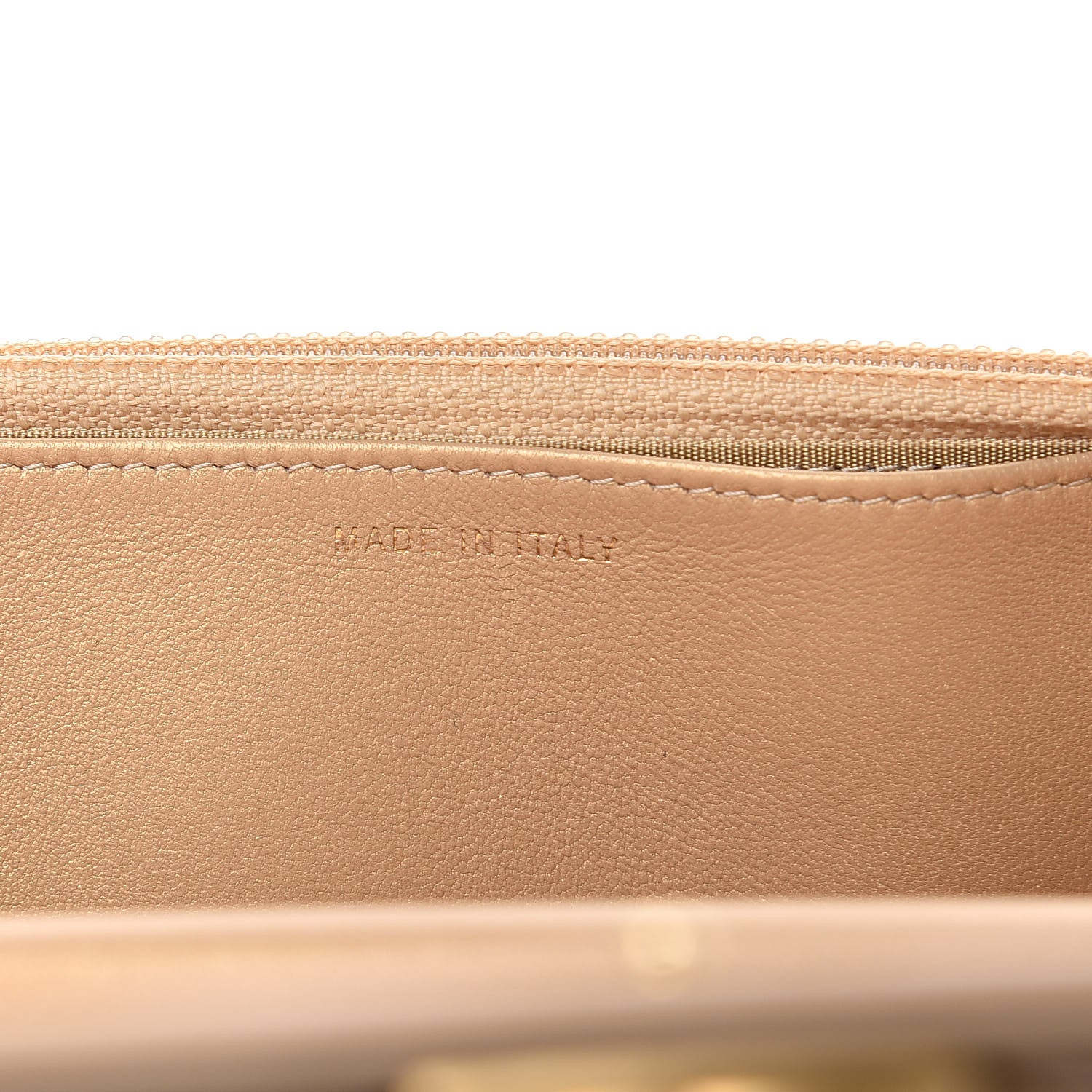 Chanel Metallic Galuchat Stingray Lambskin Boy Wallet On Chain WOC Gold 7 of 15