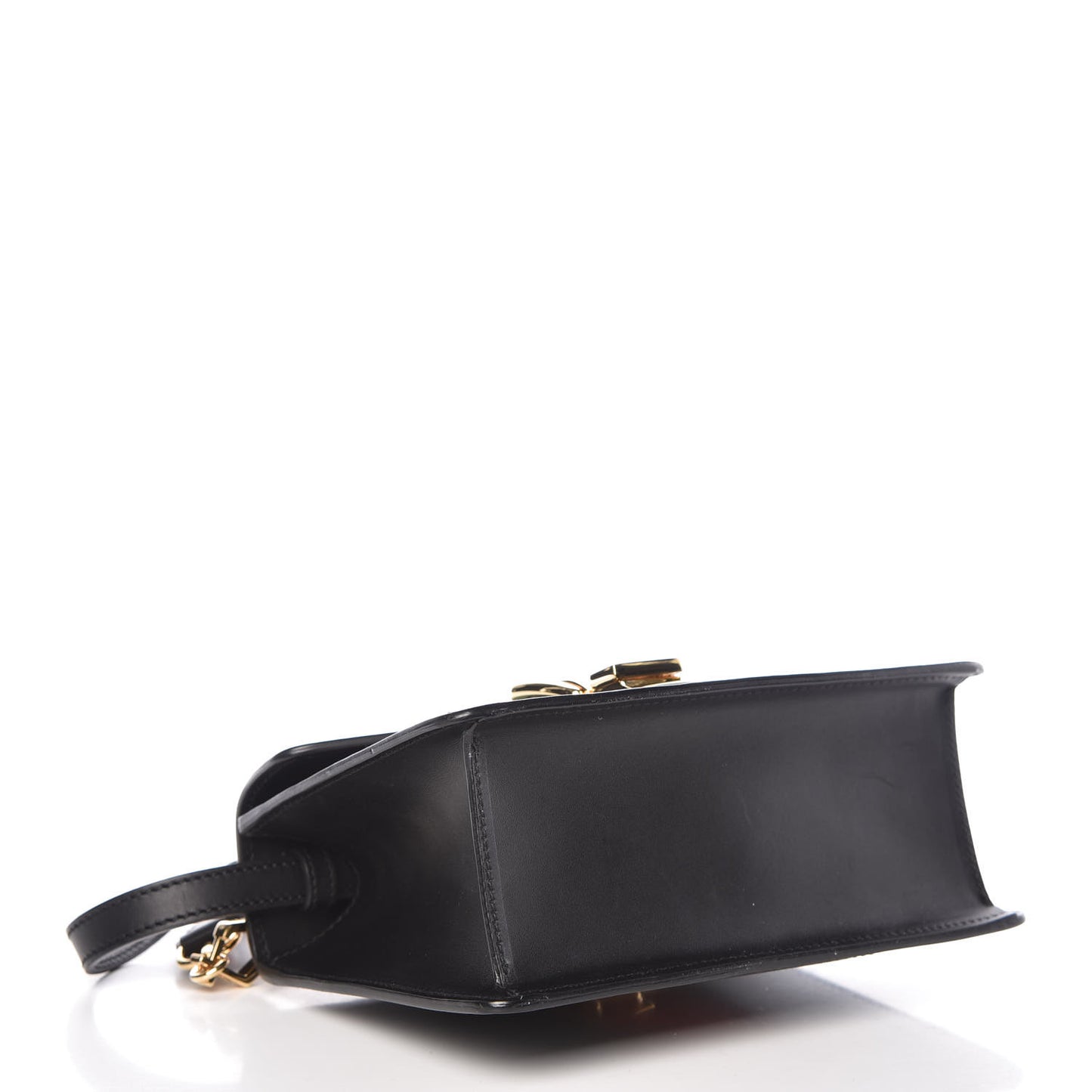 Calfskin Mini Sylvie Top Handle Bag Black