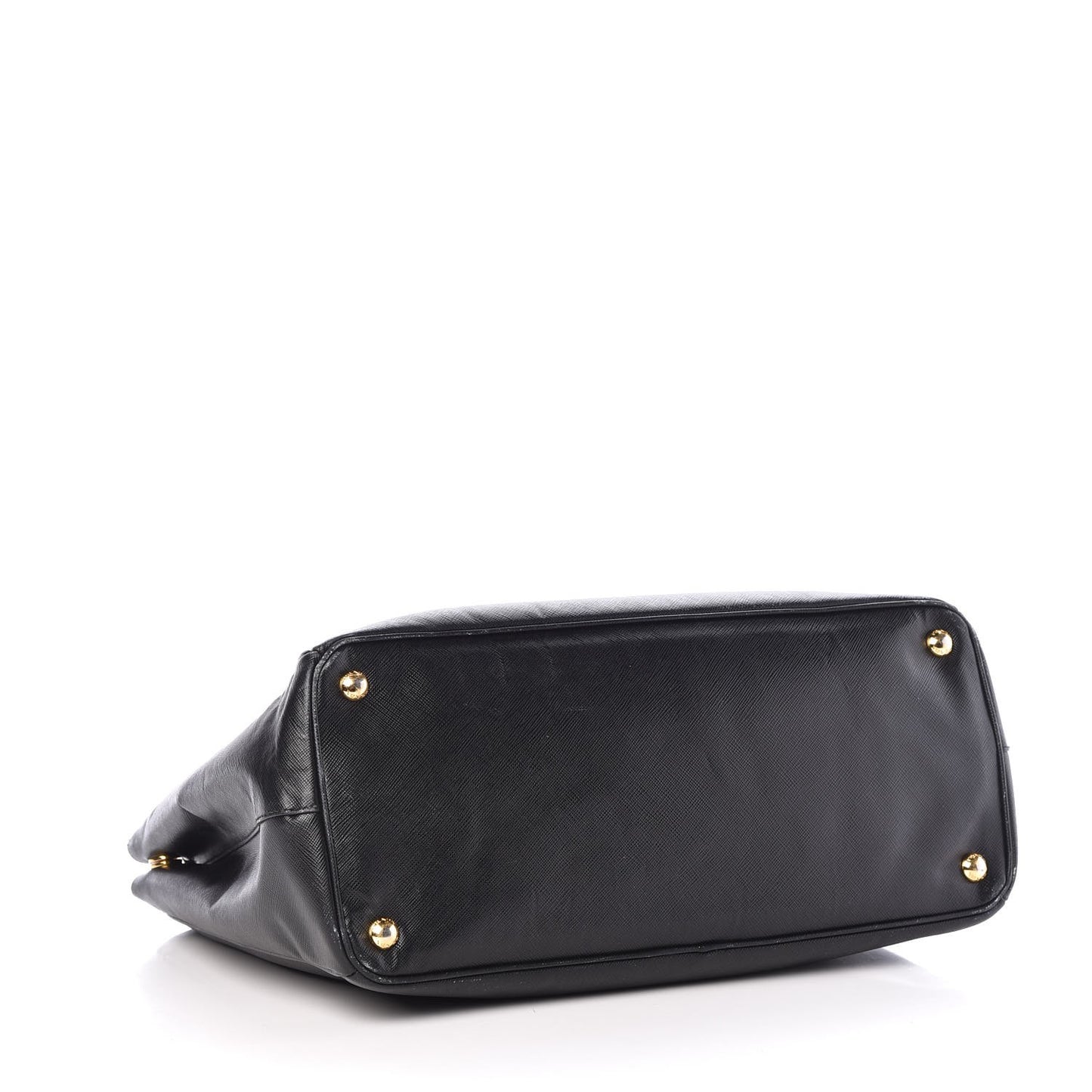 Saffiano Large Galleria Double Zip Tote Black
