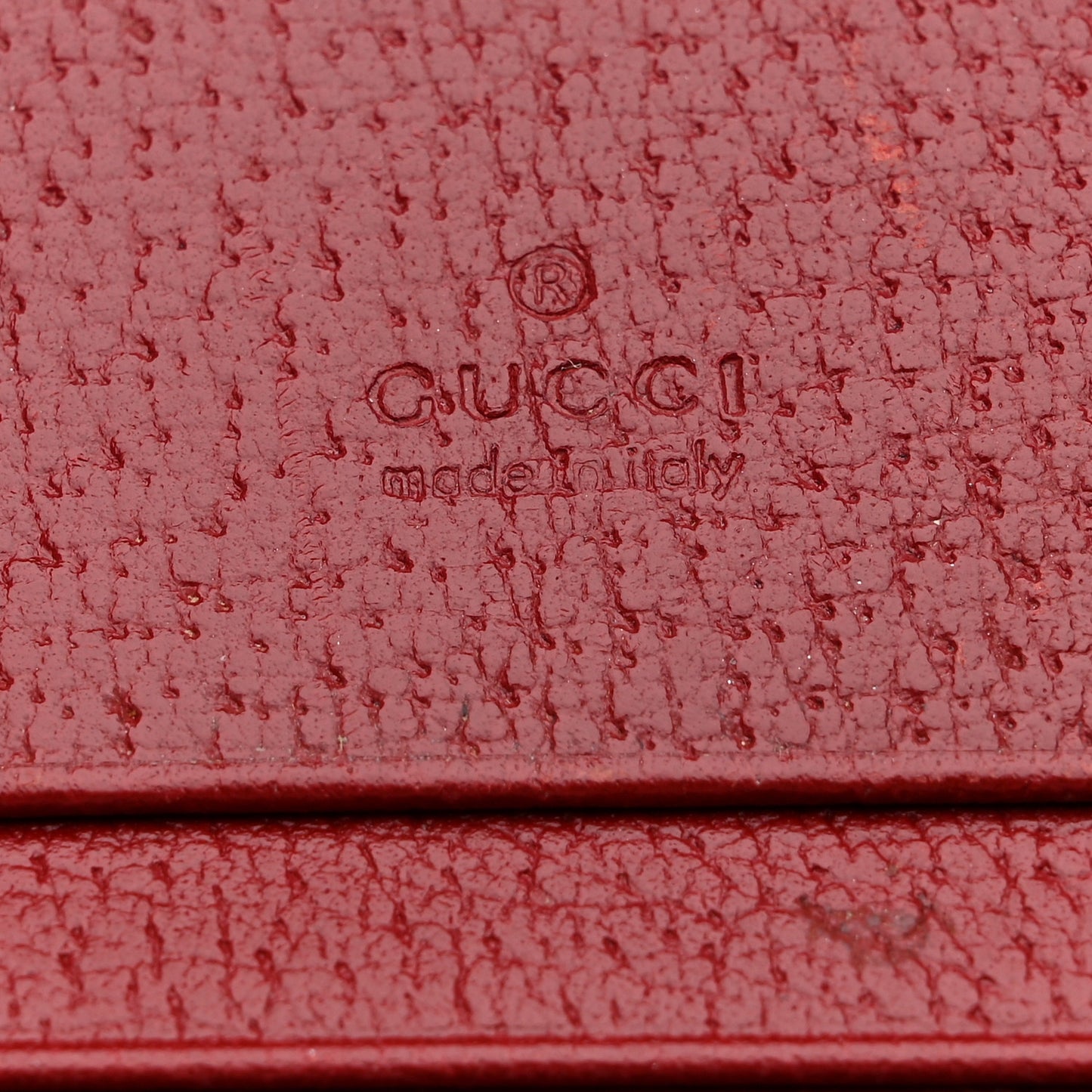 GG Supreme Monogram Tian Card Case Beige Multicolor Red