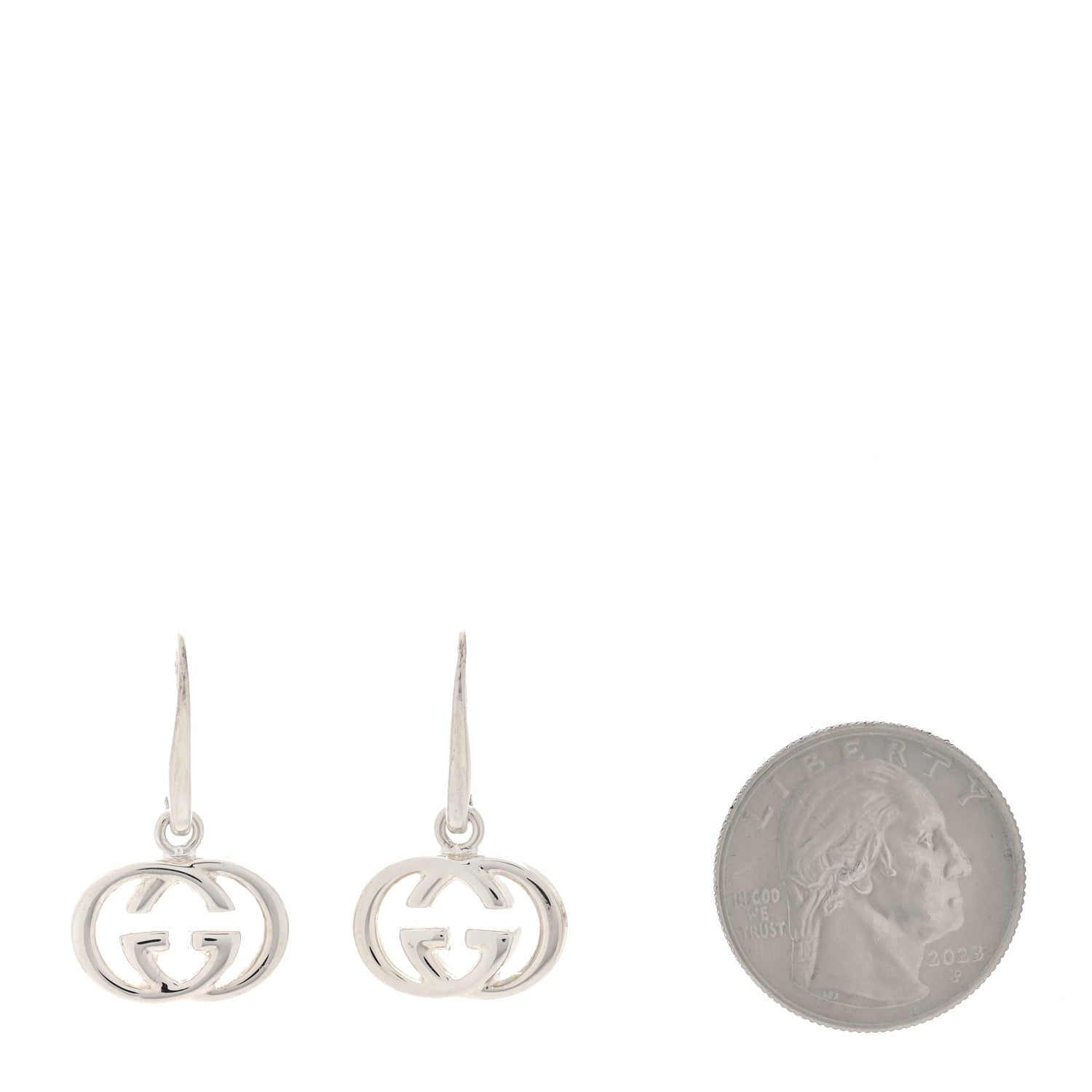 Gucci Sterling Silver Britt Drop Earrings 2 of 5
