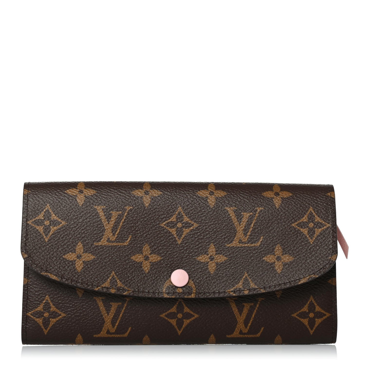 Louis Vuitton Monogram Emilie Wallet Rose Ballerine 1 of 5