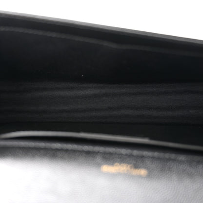 Saint Laurent SAINT LAURENT Grain De Poudre Medium Classic Monogram Kate Satchel Black 4 of 9
