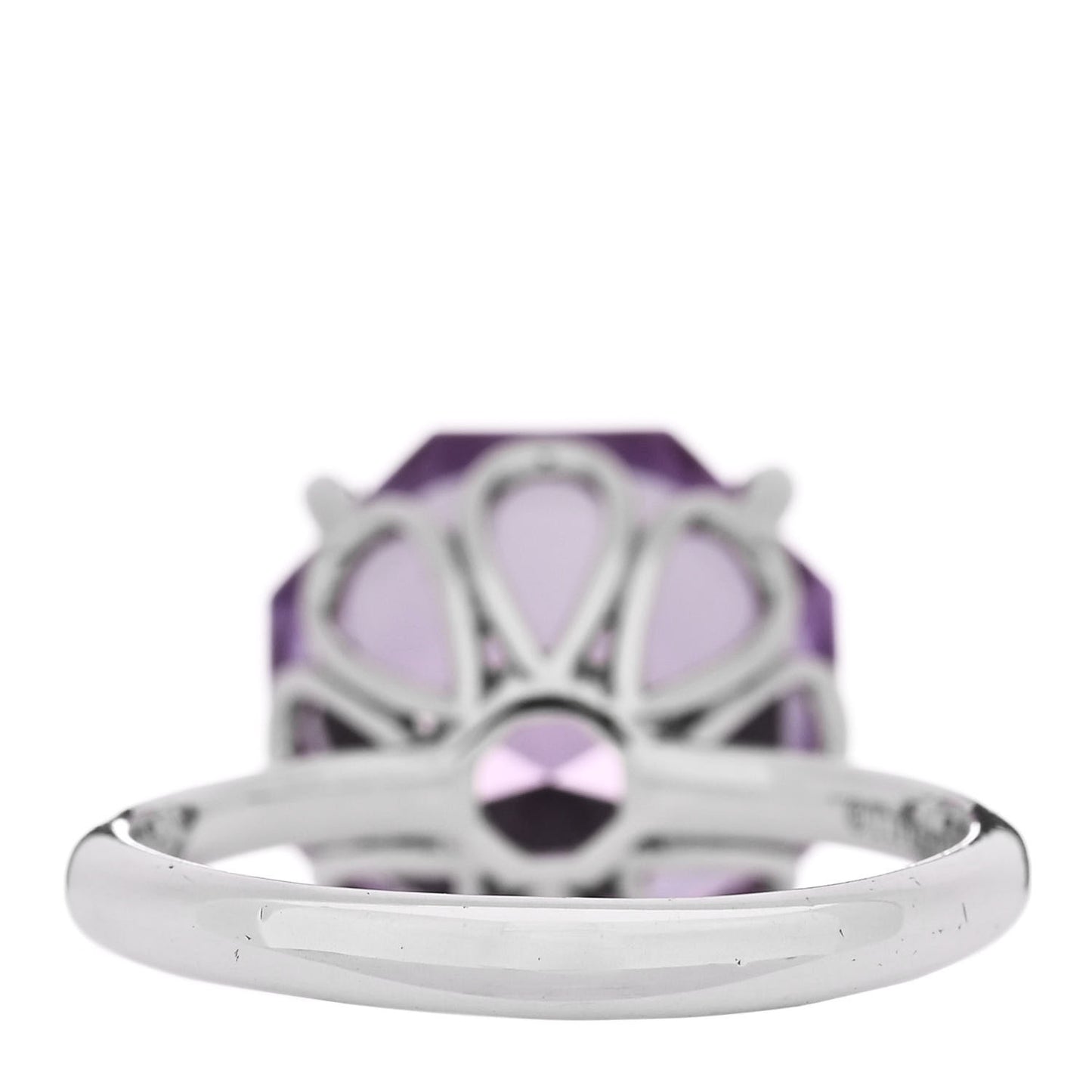 Sterling Silver Amethyst Sparklers Octagonal Cocktail Ring 54 7