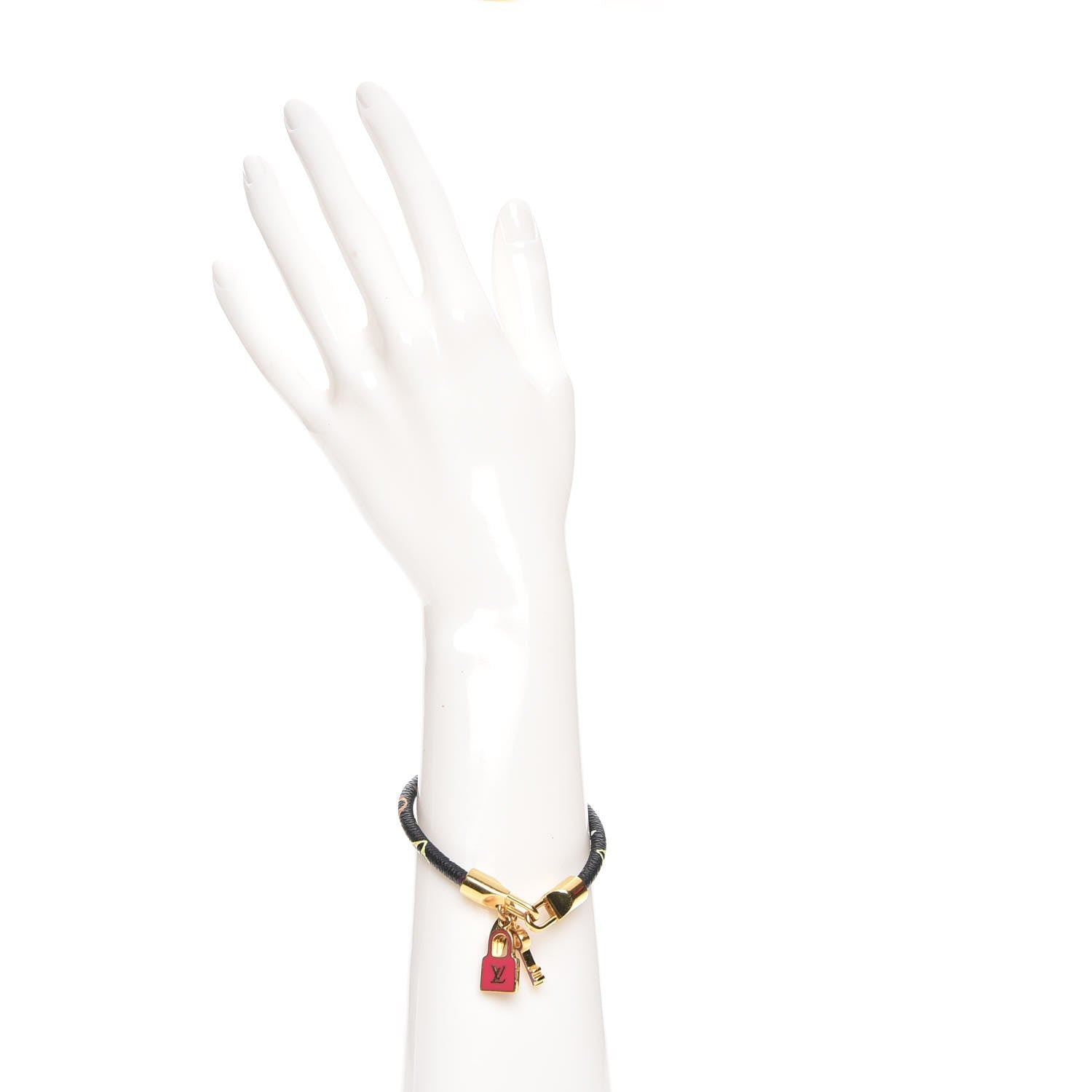 Louis Vuitton Monogram Multicolor Luck It Bracelet 19 Black 2 of 5