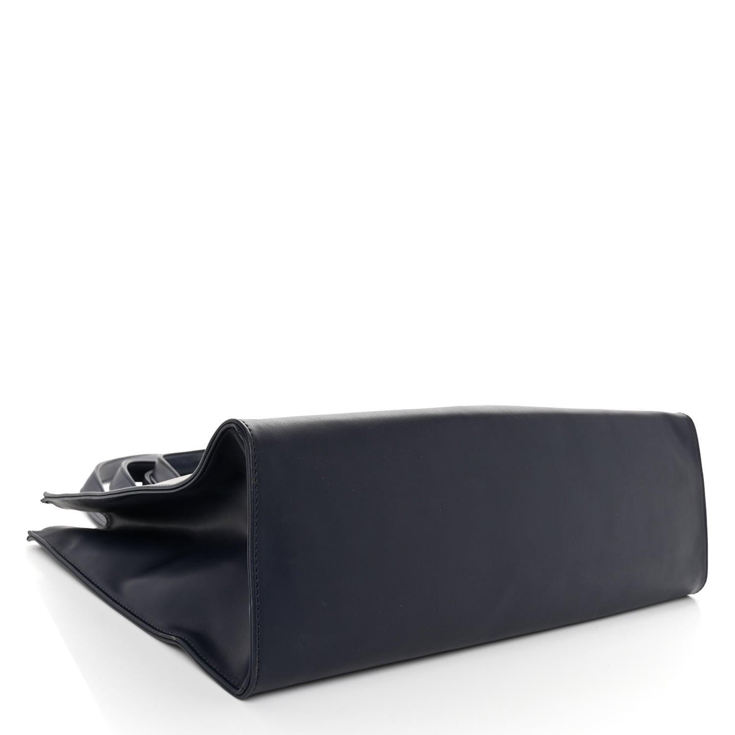 Telfar Vegan Leather Medium Shopping Bag Navy 4 of 9